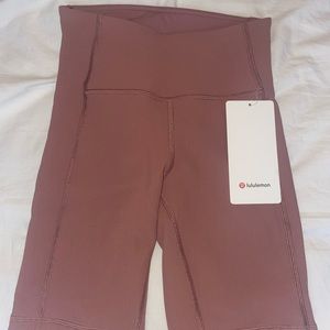 Lululemon ribbed biker shorts